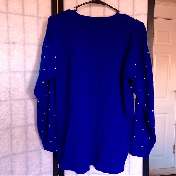 Vintage oversized studded sweater - Picture 2 of 2